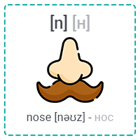 [n] nose (нос)